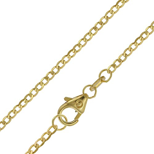 trendor Panzerkette 585 Gold / 14 Karat Weitpanzer-Collier 1,6 mm wunderschöne Geschenkidee, Halsschmuck für Damen und Herren, 51885-60 60 cm