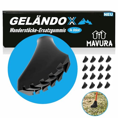 GELÄNDOX Wanderstöcke Pads Gelände Aufsatz Nordic Walking Aufsätze