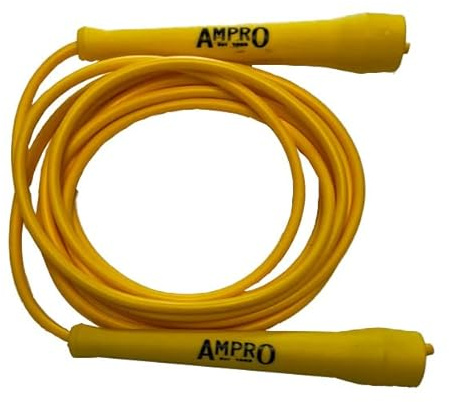 Ampro 2.0 Surge 10ft Adjustable Speed Skipping Rope - Yellow - Boxing/Boxers Jump Rope/MMA/Training/Exercise/Fitness