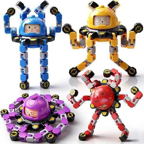 Vipctery Travel Toys Fidget Spinners Fidget Toys For Kids Teens Road Trip Travel Activities Essential Sensory Toys With Autism Adhd Party Favors Birthday Gifts For Boy Girl Easter Basket Stuffers 4Pcs
