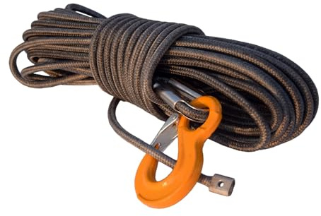 1 stück Grau 12mm * 30m Doppelt Geflochtene Synthetische Winde Kabel Winde Linie for LKW 4WD Off-Road Fahrzeug Winde Zubehör