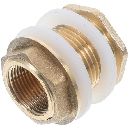 KOMBIUDA Conector De Latón Para Tanque De Agua Adaptador Para Manguera De Agua Accesorio Para Barriles De Lluvia Para Acuarios y Jardines