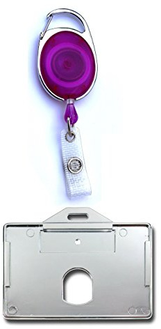 1x Ausweisset Ausweis-Set RFID NFC BLOCKER SCHUTZ Offener Ausweishalter Ausweishülle + Ausweis Jojo Zipper Namensschild Hartplastik CHROM