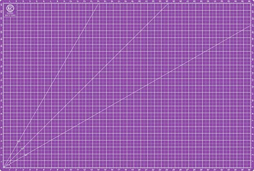 KCG Schneidematte, A1, 88,9 x 58,4 cm, selbstheilend, rutschfest, doppelseitig 35x23 violett