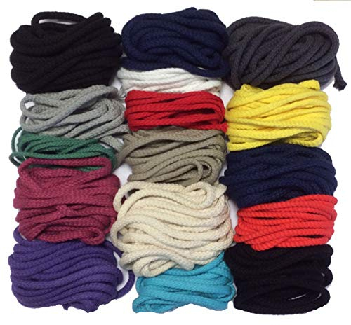 Großhandel für Schneiderbedarf Baumwollkordel 3-6 mm ca. 50 m, Bunt, Klassisch, Haushalt, Dekoration, Bindung