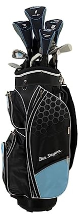 Ben Sayers - M8 damer/juniorpaket golfset (kasse) – himmelsblå R/H + 1 tum