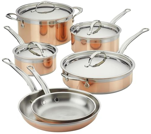 Hestan - CopperBond Collection – 100% reines Kupfer – Ultimatives Kochgeschirr-Set
