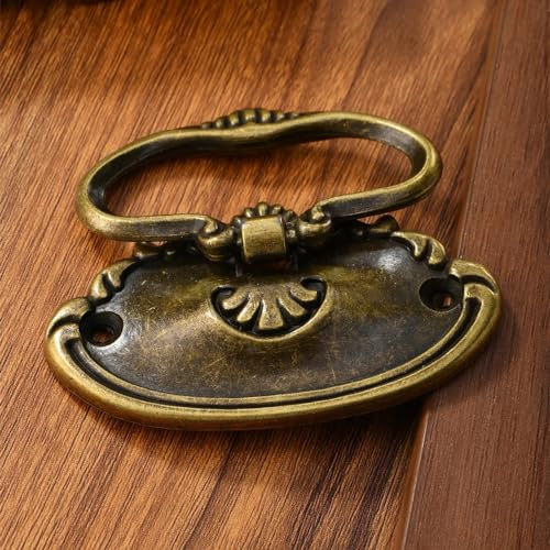 Namvo 4Pcs Türgriffe SchubladeN Kn?pfe, Retro Küche Schrank Kn?pfe, antike Kleiderschrank Hardware Schr?nke Ziehen Griffe mit Schrauben für Küche Wohnm?bel, Bronze
