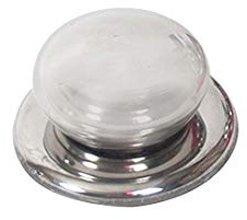 Deckelknopf | Deckelgriffe aus Edelstahl | EUROXANTY® Haushaltsartikel | Ø 65 mm | Silber Finish
