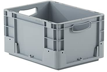 Provost Bac gerbable norme europe poignées ouvertes gris 20L - 40 x 30 x 22cm