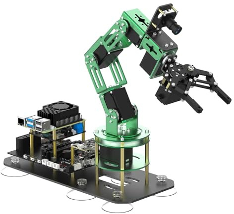 Yahboom 6DOF Robotic Arm for Raspberry Pi 5 ROS2,3D AI Vision Camera | Desktop Collaboration, Developed Python Programming for Mechanical Engineer(Standard without Pi5)