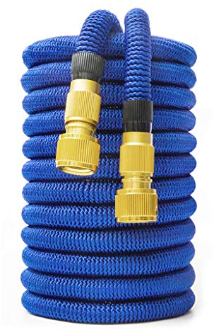 Gartenschlauch Wasser Erweiterbarer Bewässerungsschlauch Hochdruck Autowaschanlage Erweiterbarer Garten Magic Schlauch (Color : Blue Size : 100FT-30M Extended) (Color : Blue Size : 75FT22M Extended)