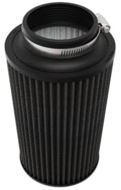 K&N Schwarz Dryflow Luftfilter Universal Konisch | 89mm Flansch, 152mm Untendurchmesser, 133mm Obendurchmesser, 229mm Höhe (RU-3111HBK)