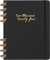 Moleskine Wochen- und Monatsplaner , 12 Monate 2024, Agenda 2024, XL 20,4x25,2, Hardcover mit Gummizugverschluss, Farbe Schwarz