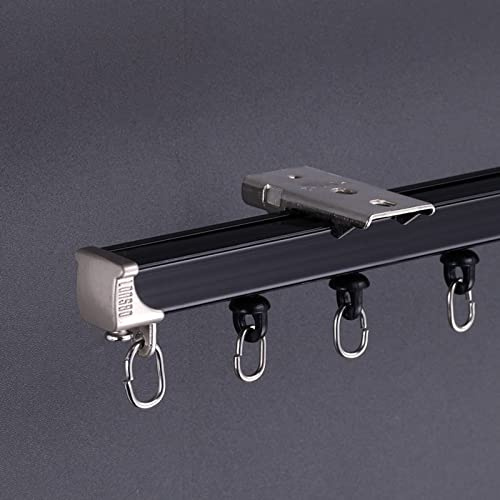 Vorhangschiene Gardinenschiene Gardinenstange Flexible Vorhangschiene Für Die Deckenmontage, Biegsame Vorhangschiene Aus Aluminium Für Abgehängte Decken Und Fenster, Pavillon, Schlafzimmer & Dusche (