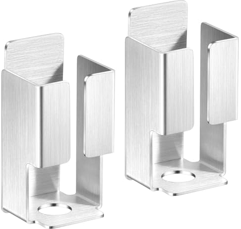 Zahnbürstenhalter, 2 Stück Elektrische Zahnbürste Halterung, Zahnbürstenhalter Wand Ohne Bohren, Zahnbürsten Halter Edelstahl, Halterung für Elektrische Zahnbürste, Zahnpasta, Gesichtsreiniger
