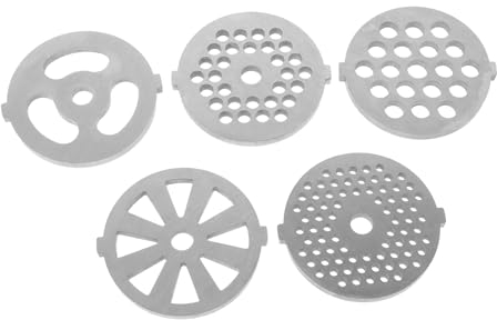 GRIRIW Cuchillas Para Picadora De Carne 8 Piezas Acero Inoxidable Disco Redondo 7mm Disco Cuadrado 8.3mm Cuchillas De Repuesto Para Uso Doméstico Cocina