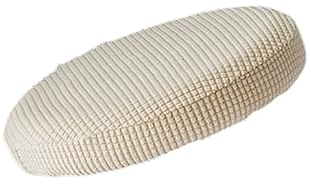 MAGICLULU Runder Stuhlbezug Elastisch Beige Polyester Spandex Vollkanten