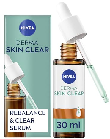 NIVEA Derma Skin Clear Serum (30ml), Specially-Formulated Skin Serum for A Clear and Balanced Complexion, Facial Serum Enriched with Niacinamide