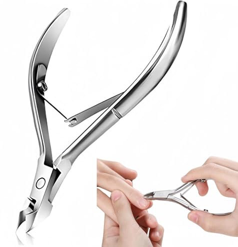 Nagelhautzange Edelstahl - Scharf Nagelhautentferner, Schräger Nagelknipser, Nagelhautschere Haut für Finger und Zehen, Nagelhautschere Fein Nagelhautentferner an Nagelhaut Fingern und Zehen
