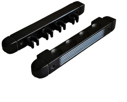 Gettimore Porte-queues de Billard en Bois Robuste Griffe de Porte-Queue de Billard Support Mural pour Ranger Vos queues de Billard - Noir