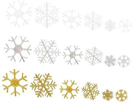 Schneeflocken-patch-applikationen Für Weihnachtskostüme Aus Stoffmaterial Robust Und Langlebig Langzeitgebrauch Winter-schnee-dekoration
