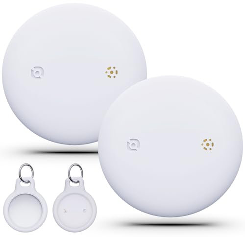 WAFTING Tracker Tag per Android (SOLO Android), Localizzatore per chiavi Compatibile con Google Find My Device, tag di tracciamento per chiavi/valigie/bagagli, 2 Pack