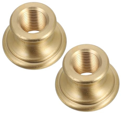 Veemoon 2pcs Heavy Duty Threaded Brass Light Fitting for Easy Installation and Maintenance Versatile for Various Decorative Styles