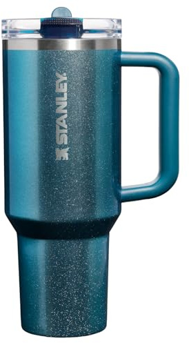 STANLEY Quencher ProTour Flip Straw Tumbler with Leakproof Lid 40 oz| Built-in Straw & Handle | Cupholder Compatible for Travel | insulated Stainless Steel Cup | BPA-Free | Ponderosa Shimmer