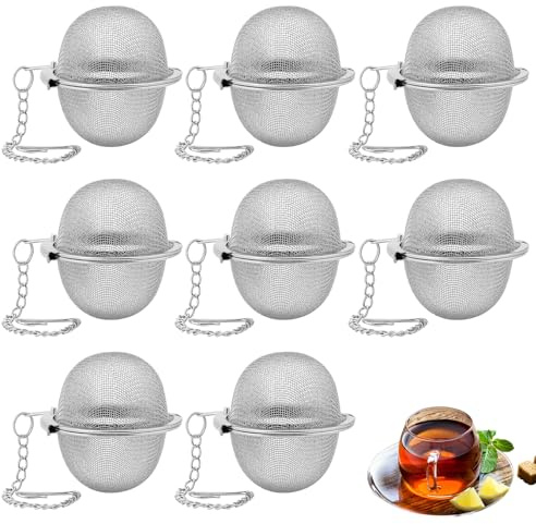 8 PCS Tea strainers for Loose Tea, Loose Leaf Tea Infuser, Tea Infuser, Tea Strainer fine mesh, for Cup Pot, Easy Clean Tea Accessories