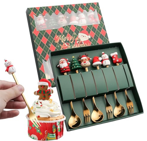 Stainless Steel Mini Spoons Set - 1 Set Dishwasher Safe, Ideal for Christmas. Holiday Meals, Ice Cream, Tea, Cake, Fruit, and Dinner, Stylish and Practical Tableware for Home Festive Occasions