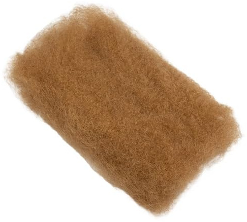 Utilisation quotidienne Cheveux humains Afro Kinkys en vrac for tressage, 50 g/paquet, extensions de cheveux humains en vrac for Microlocs(Dark Blonde,14inch)