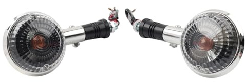 Cndocc35 1 paio di indicatori di direzione per moto con lente bianca per Vstar XVS XV400 650 1100 1300 V-MAX 1200