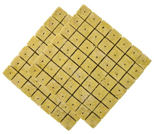 VALICLUD 98 Blocs de Pépinière 40X40X40 MM pour Culture Hors-Sol Cubes de Terreau Absorbants et Perméables Substrat Hydroponique pour Semis Culture de Fleurs et Légumes en Jardinage