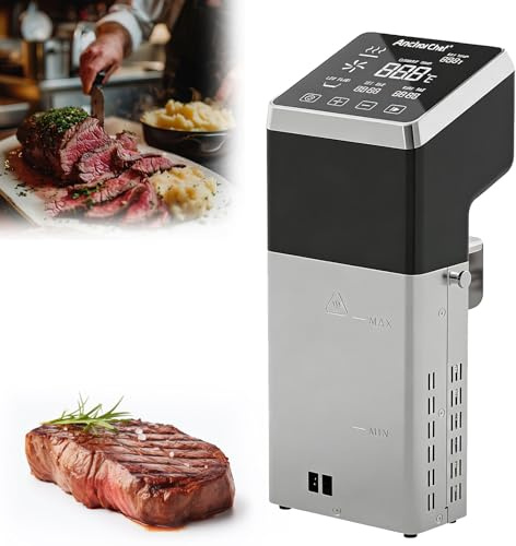 Kommersiell Spis Och Precisionskokare, Sous Vide-Maskin 1600W Stor Pekskärm, Snabb Uppvärmning Ipx7 Vattentät Design För Perfekt Tillagad Biff, Skaldjur Och Grönsaker