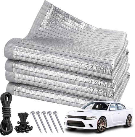 Filet d'ombrage de 3 m x 4 m, filet d'ombrage de jardin avec œillets, suspension facile, toile d'ombrage en aluminium pour serre, balcon, terrasse, pelouse, avec cordon élastique, corde en nylon de 5
