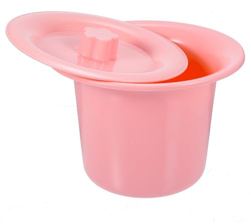 JHKNNK Spittoon Covered Pee Pot Lightweight Plastic Urinal with Non-Slip Design for Disabled and Portable Toilet Training Potty
