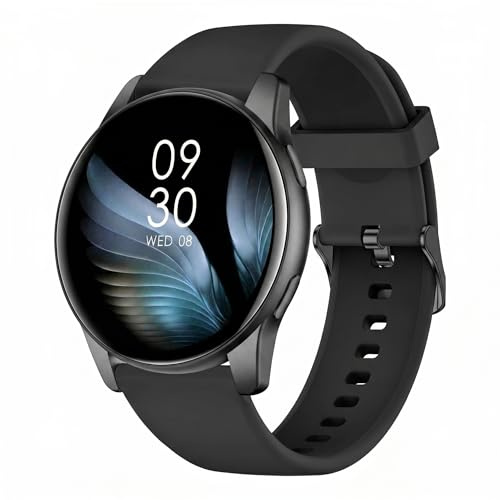 AcclaFit Reloj Inteligente Hombre Mujer con Llamadas Bluetooth, Smartwatch Esfera Redonda 1,38 con 147+ Modos Deportivos, Pulsómetro, Monitor de Sueño, IP68 Impermeable, Compatible con Android iOS