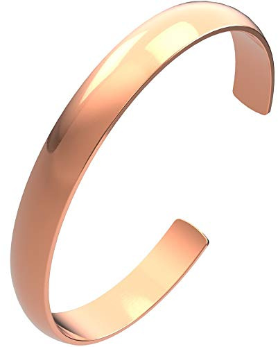 Pulsera de cobre natural maciza de cobre sin imán, Cobre