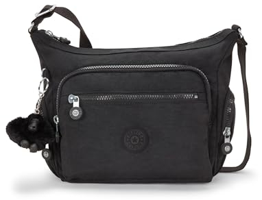 Kipling Damen Gabbie klein Umhängetasche, Black Noir