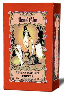 Henna Kupfer (Cuivré Naturell) Haarfärbe-Pulver, Inhalt 100g