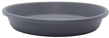 The HC Companies Lot de 2 soucoupes Rondes Classiques pour Pots de Fleurs 50,8 cm Gris Chaud Classique LIA2000A42 Gris Chaud (SLI20000A42)