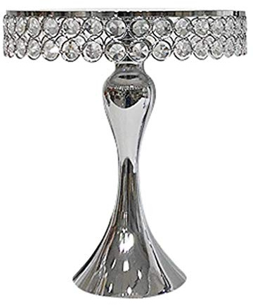 Tubayia Soporte de metal para tartas y cupcakes, estilo vintage, para bodas, fiestas de cumpleaños (plateado)