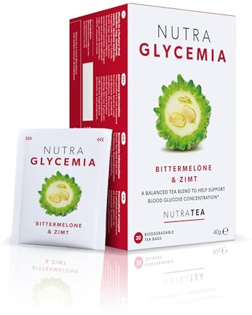 NutraGlycemia - Thé de glycémie | Thé de diabète - 60 Sachets de thé enveloppés - par NutraTea - Tisane – (3 paquets)