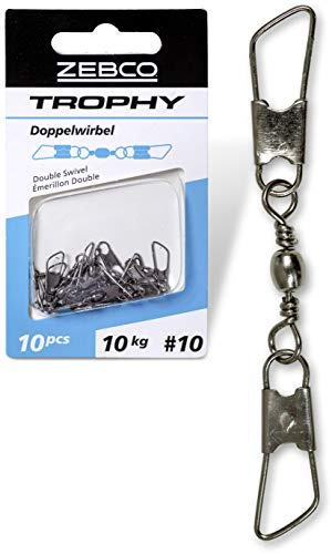 Zebco Qualitäts Trophy Doppelwirbel Angelzubehör Wirbel Angeln Kleinteile Angel Zubehör