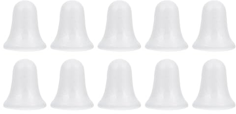 Healifty Styropor Figuren Weihnachten Weiß Schaum Glocke Figur DIY 10 Stück Weihnachtsschmuck Modellierung Weihnachten Hochzeit Festival Party Dekoration Schulprojekte Weihnachtsdeko