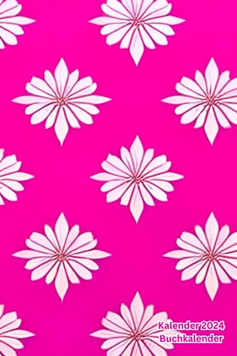 Kalender 2024 Buchkalender: Rosa, a5, Wochenplaner : Vertikal, 1 Woche 2 2eiten, Mit Uhrzeit Mit Notizen, Für Schule, Business, Arbeit - Softcover, ... Monate Planer Januar Bis Dezember, Deutsch.