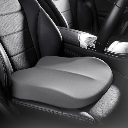 REHOOF Erwachsener Sitzerhöhung für Auto, Sitzauflage/Sitzerhöhung Auto, Memory Foam Sitzkissen Auto, Schnelles Rückprallgedächtnis, Lindert Müdigkeit für Car Office E