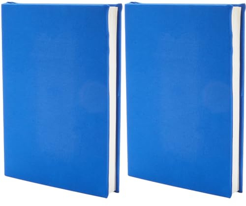 CRASPIRE Funda Elástica para Libros, 6X9 Azul Cuaderno, hasta 18.5 Fundas Protectoras Duraderas, Lavables Y Reutilizables Amantes de los Libros Tapa Dura,