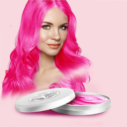 HaiolorPro Pink Hair Colour for Parties or Cosplay, Hair Coloring Products No Messy